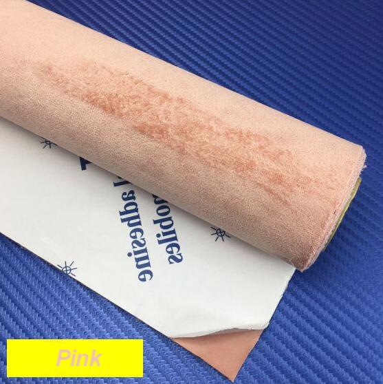 Microfiber Suede Fabric self Adhesive car Wrapping Film Imitation Leather