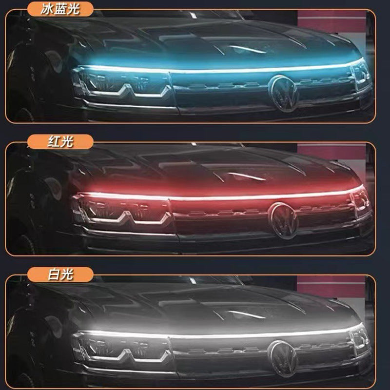 Car Hood Light Strip,Dynamic Scan Start Up Hoodbeam Kit