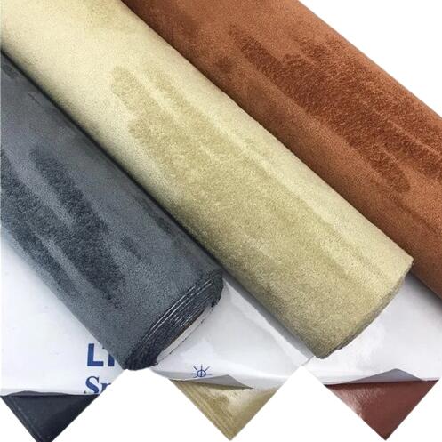Microfiber Suede Fabric self Adhesive car Wrapping Film Imitation Leather