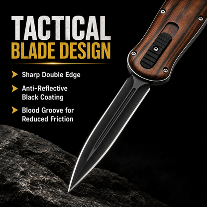 The Ultimate OTF Automatic Dagger with Clip & Glass Breaker