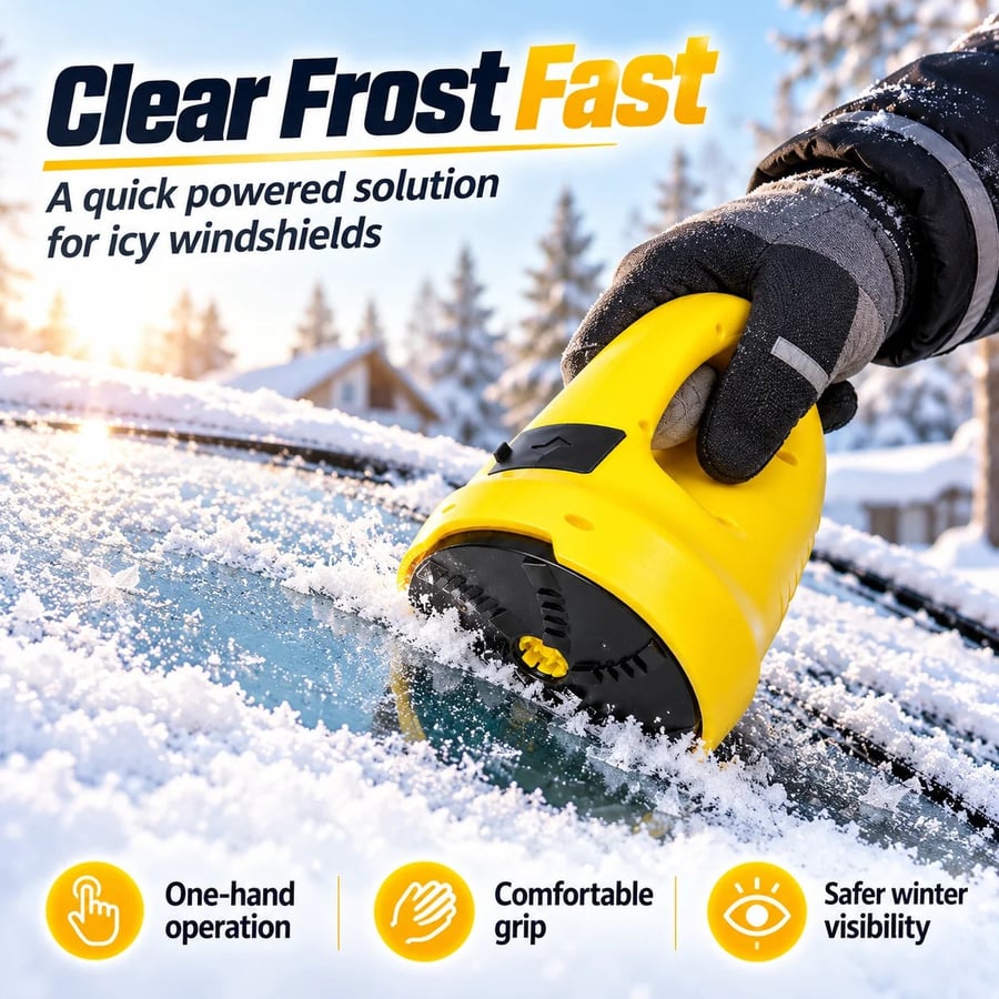 🔥 50% OFF TODAY — Cordless Electric Snow Scraper | Clear Frost & Ice in Seconds