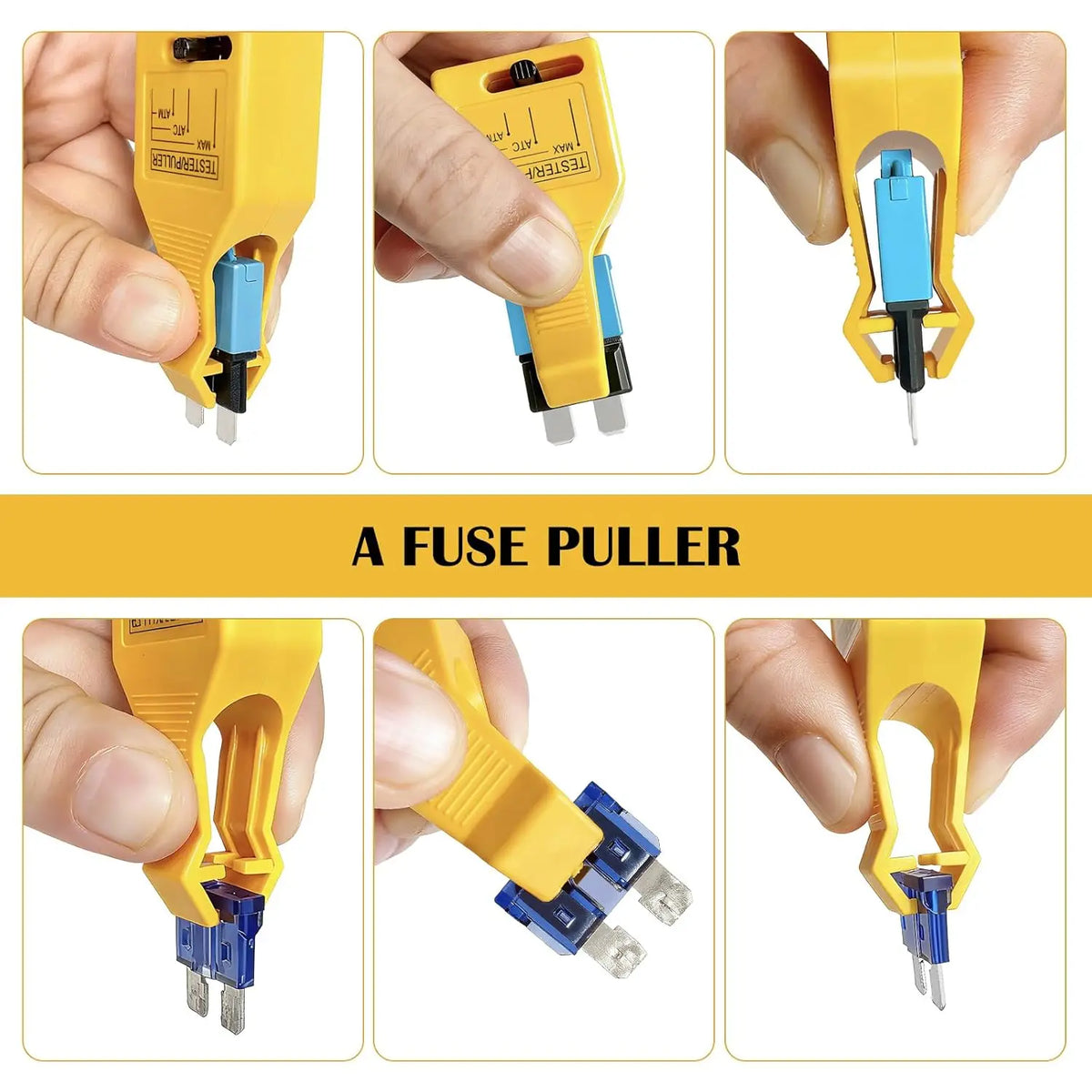DC 24V Automotive Blade Fuses Tester and Puller Check for Circuit Breakers for Car ATR ATO/ATC ATM Reset Fuse Removal Tool Also Test for Glass Tube Fuse