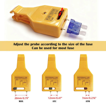 DC 24V Automotive Blade Fuses Tester and Puller Check for Circuit Breakers for Car ATR ATO/ATC ATM Reset Fuse Removal Tool Also Test for Glass Tube Fuse