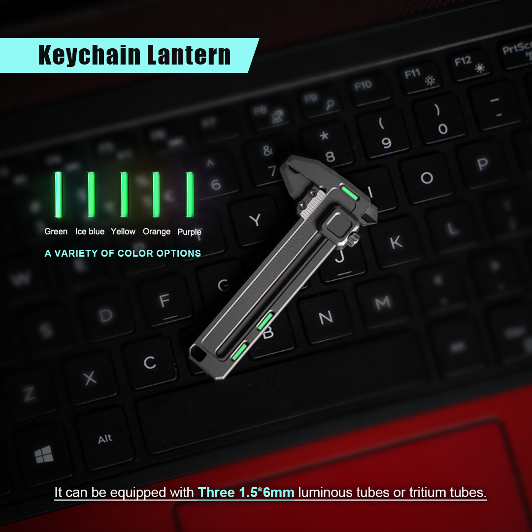 Multifunctional Titanium Mini-Caliper EDC Tool