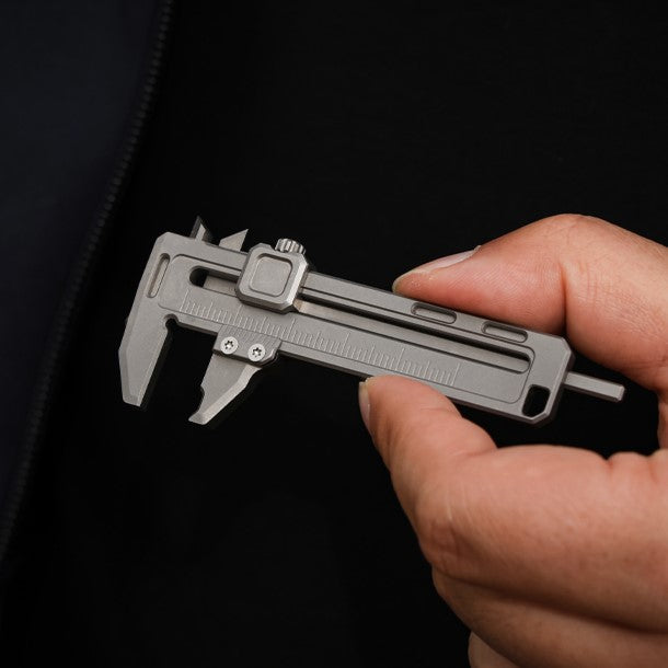 Multifunctional Titanium Mini-Caliper EDC Tool