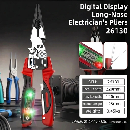 9-in-1 Multi-Functional Digital Electrician's Pliers