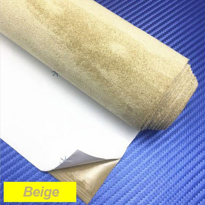 Microfiber Suede Fabric self Adhesive car Wrapping Film Imitation Leather