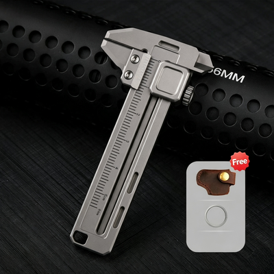 Multifunctional Titanium Mini-Caliper EDC Tool