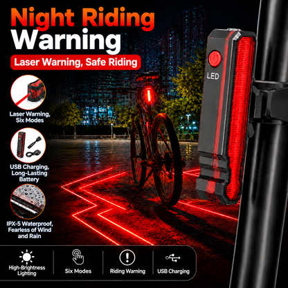 LED Laser Bicycle Taillight