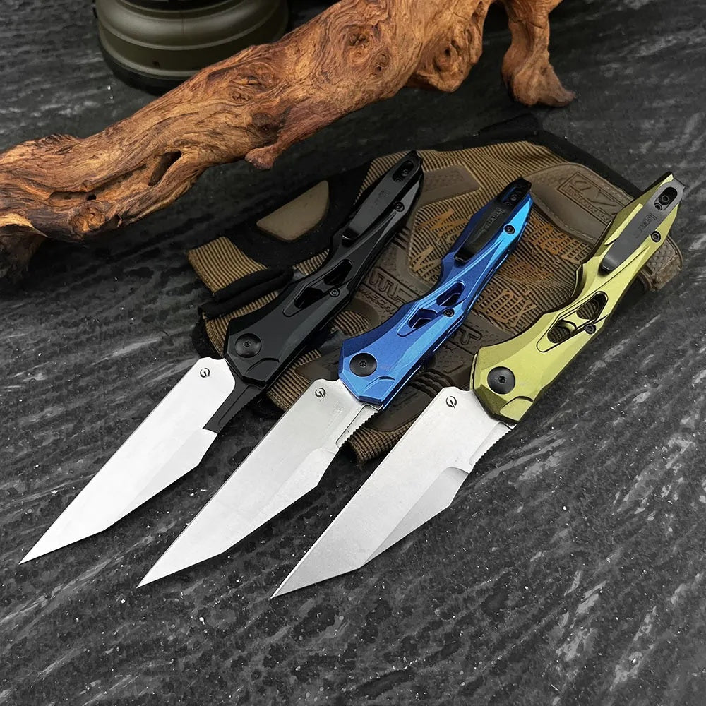 Folding Pocket Knives - CPM154 Stone-Washed Blades, G10 Handles