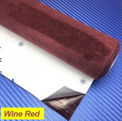 Microfiber Suede Fabric self Adhesive car Wrapping Film Imitation Leather