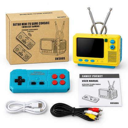 Portable Vintage Mini TV Retro Game Console with 3.0 IPS Screen