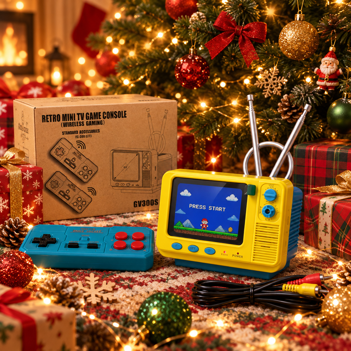 Portable Vintage Mini TV Retro Game Console with 3.0 IPS Screen