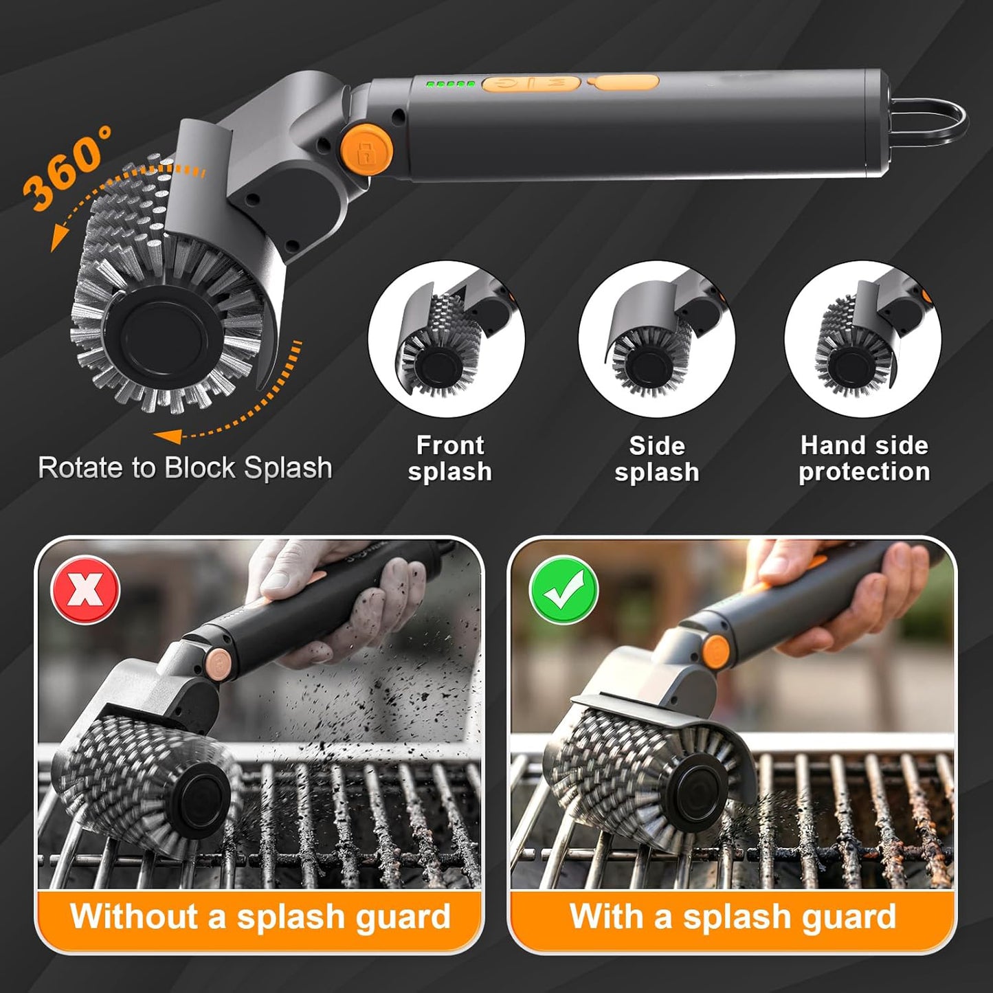 2026 Upgraded Electric Cordless Rotary BBQ Grill Cleaner