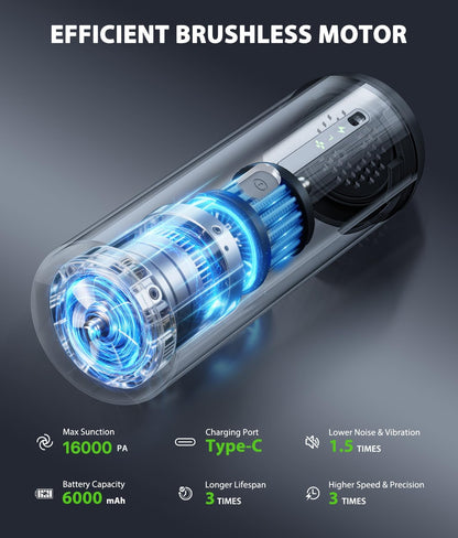 4-in-1 Mini Car Portable Cordless Handheld Vacuum Cleaner