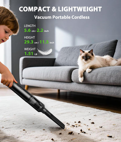4-in-1 Mini Car Portable Cordless Handheld Vacuum Cleaner