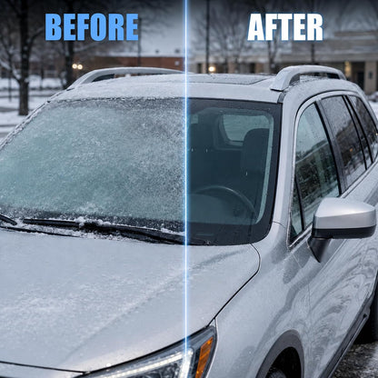 Car Windshield Deicer Spray-Instantly melts ice and frost, fast-acting anti re-freezing formula, works for windshields, windows, mirrors & locks