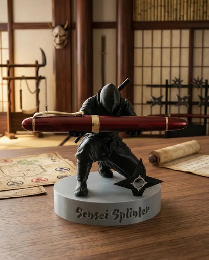 Ninja Warrior Pen Holder With Sword and Weapon Accessories