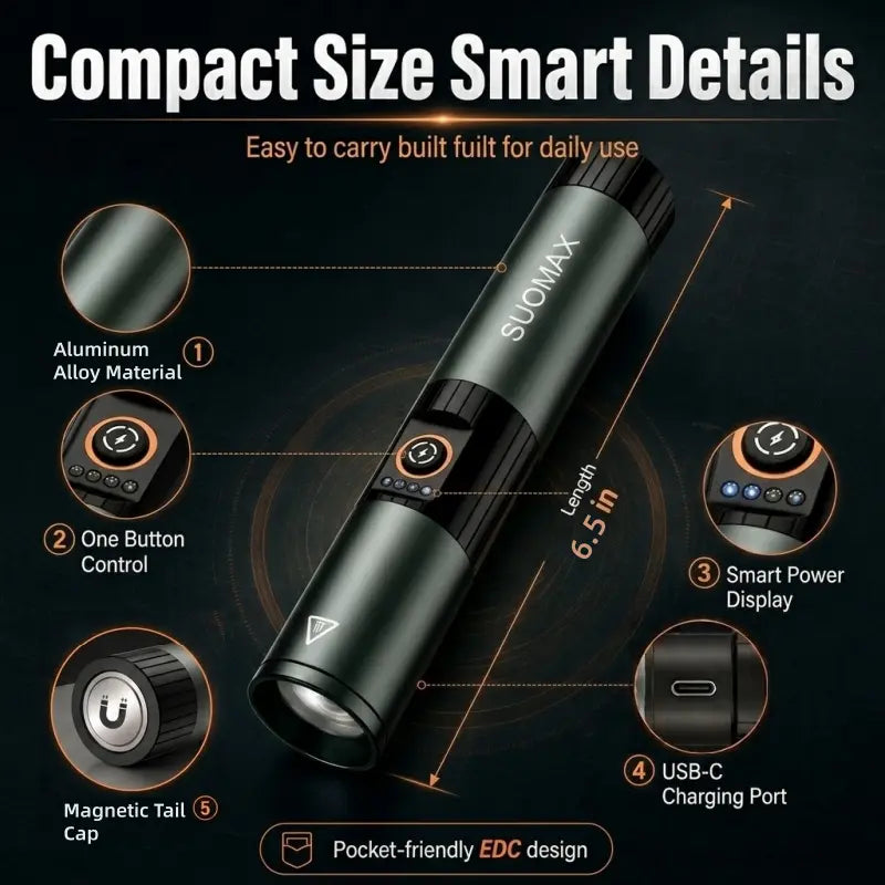 Compact EDC Flashlight Design
