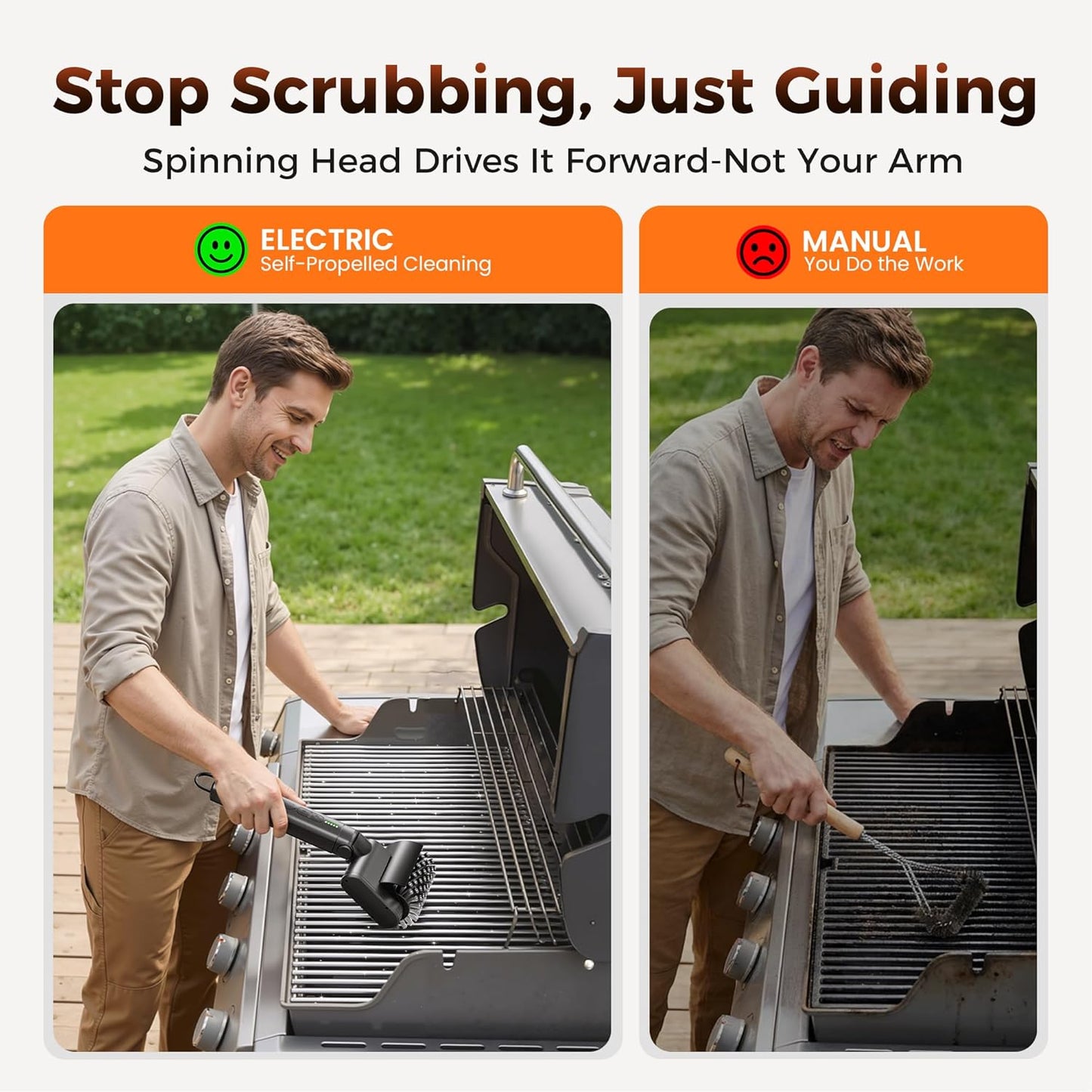 2026 Upgraded Electric Cordless Rotary BBQ Grill Cleaner