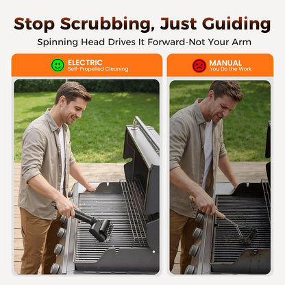 2026 Upgraded Electric Cordless Rotary BBQ Grill Cleaner
