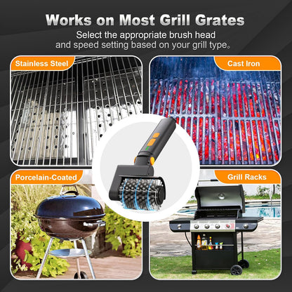2026 Upgraded Electric Cordless Rotary BBQ Grill Cleaner