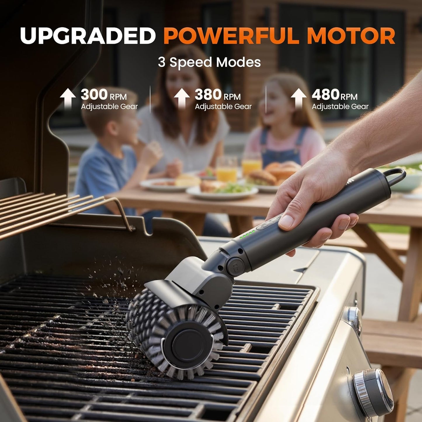 2026 Upgraded Electric Cordless Rotary BBQ Grill Cleaner