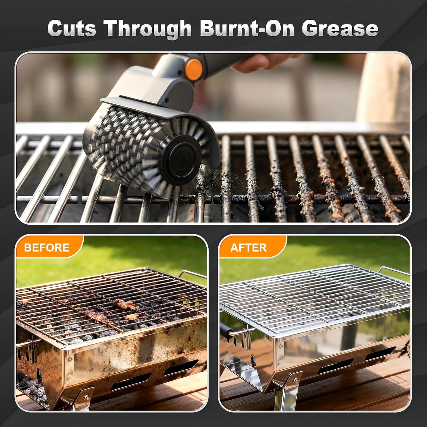 2026 Upgraded Electric Cordless Rotary BBQ Grill Cleaner