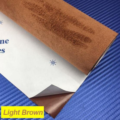Microfiber Suede Fabric self Adhesive car Wrapping Film Imitation Leather