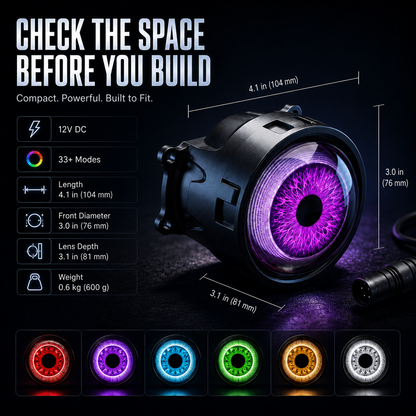 Demon Eye LED Car Ambient Light