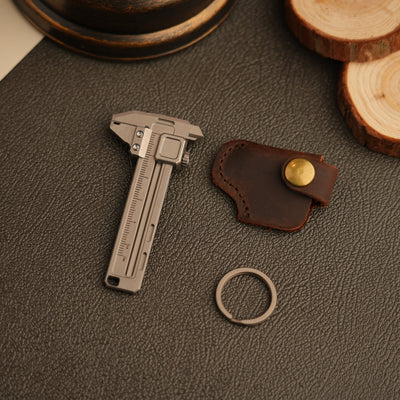 Multifunctional Titanium Mini-Caliper EDC Tool