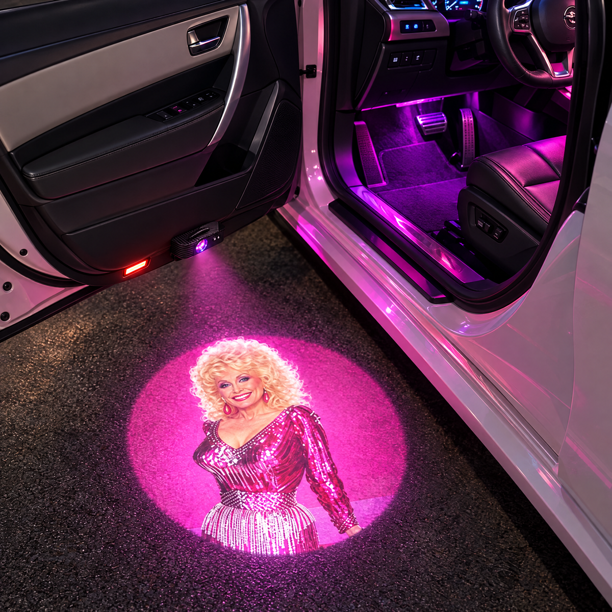 Dolly Car Door Welcome Projection Light