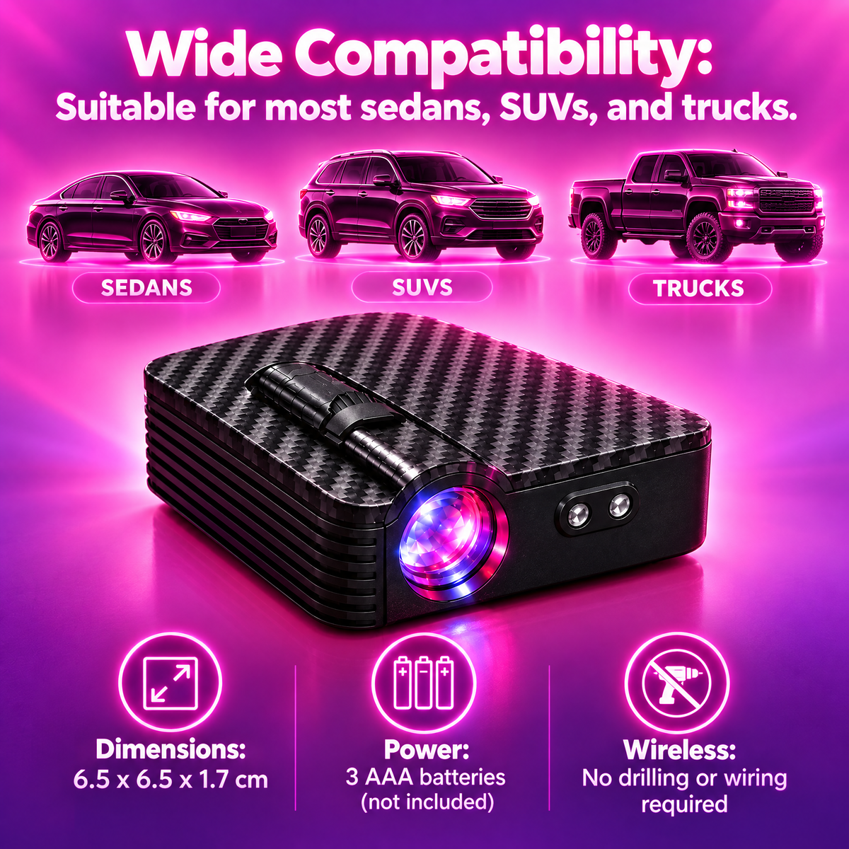 Dolly Car Door Welcome Projection Light