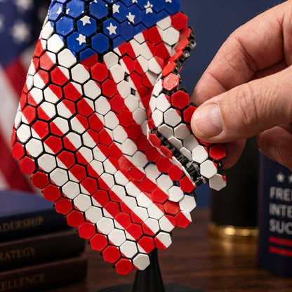 4th of July Premium Mechanical Chainmail Fluid Wave Kinetic American Flag