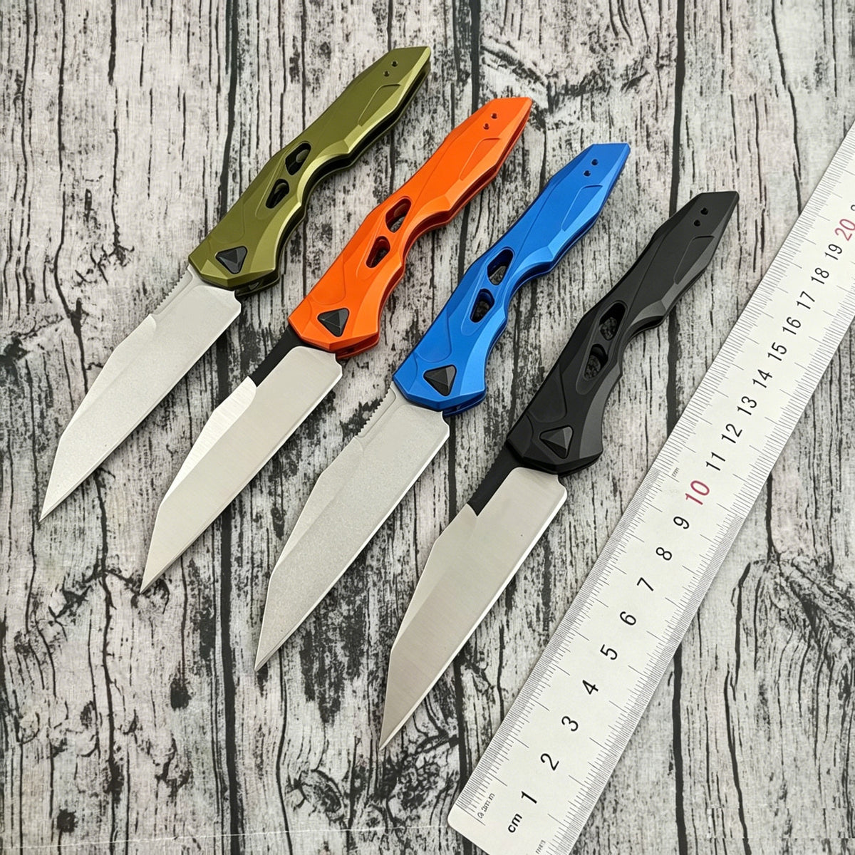 Folding Pocket Knives - CPM154 Stone-Washed Blades, G10 Handles