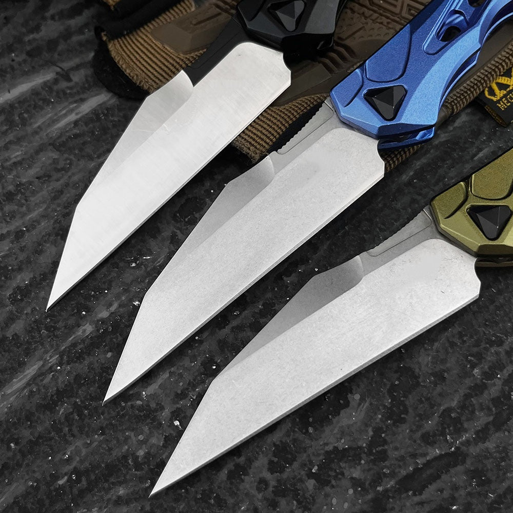 Folding Pocket Knives - CPM154 Stone-Washed Blades, G10 Handles