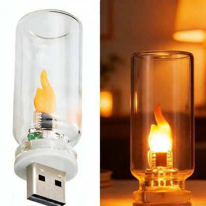 🔥 Portable USB Dynamic Flame Ambient Light