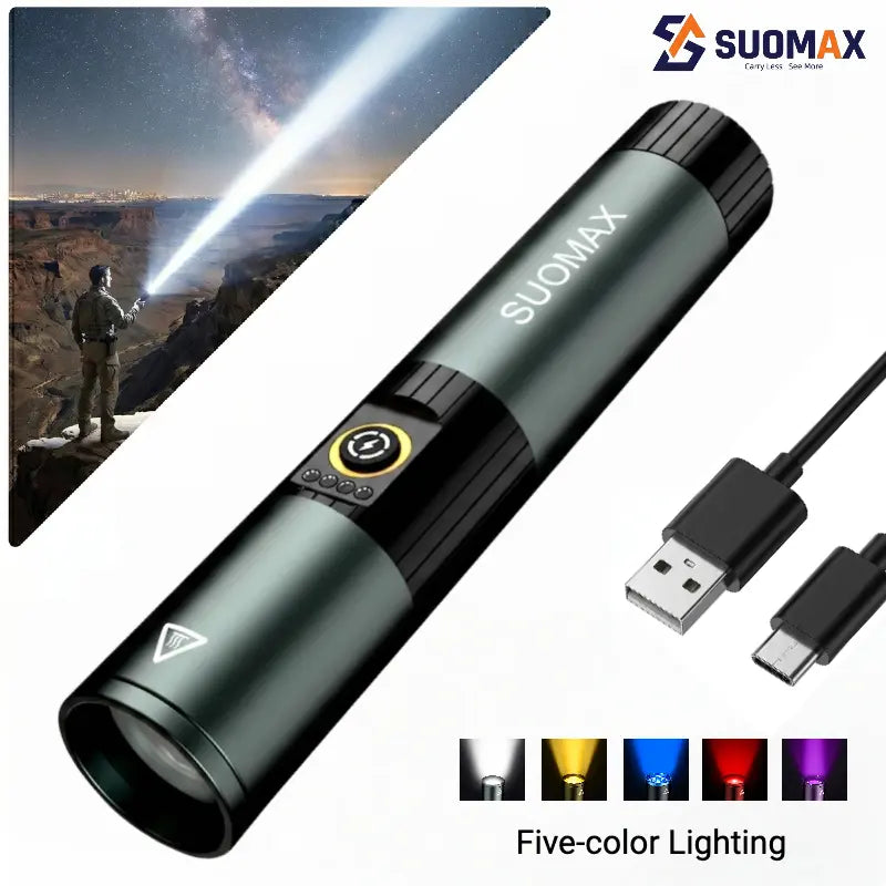 5-in-1 Multicolor Tactical Flashlight