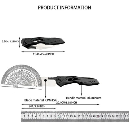 Folding Pocket Knives - CPM154 Stone-Washed Blades, G10 Handles