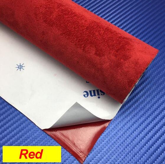 Microfiber Suede Fabric self Adhesive car Wrapping Film Imitation Leather