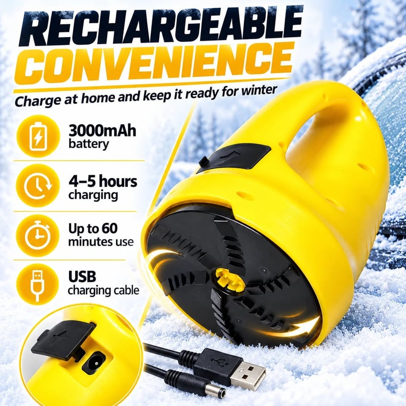 🔥 50% OFF TODAY — Cordless Electric Snow Scraper | Clear Frost & Ice in Seconds