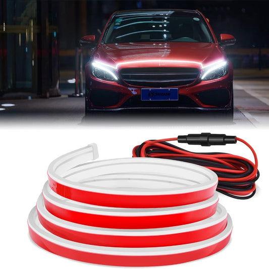 Car Hood Light Strip，Dynamic Scan Start Up Hoodbeam Kit