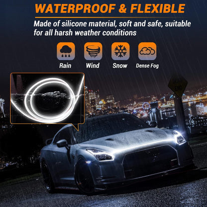 Car Hood Light Strip，Dynamic Scan Start Up Hoodbeam Kit