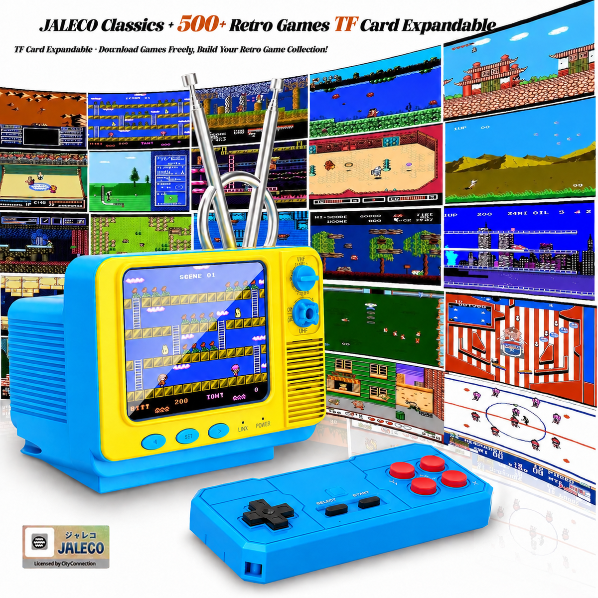 Portable Vintage Mini TV Retro Game Console with 3.0 IPS Screen