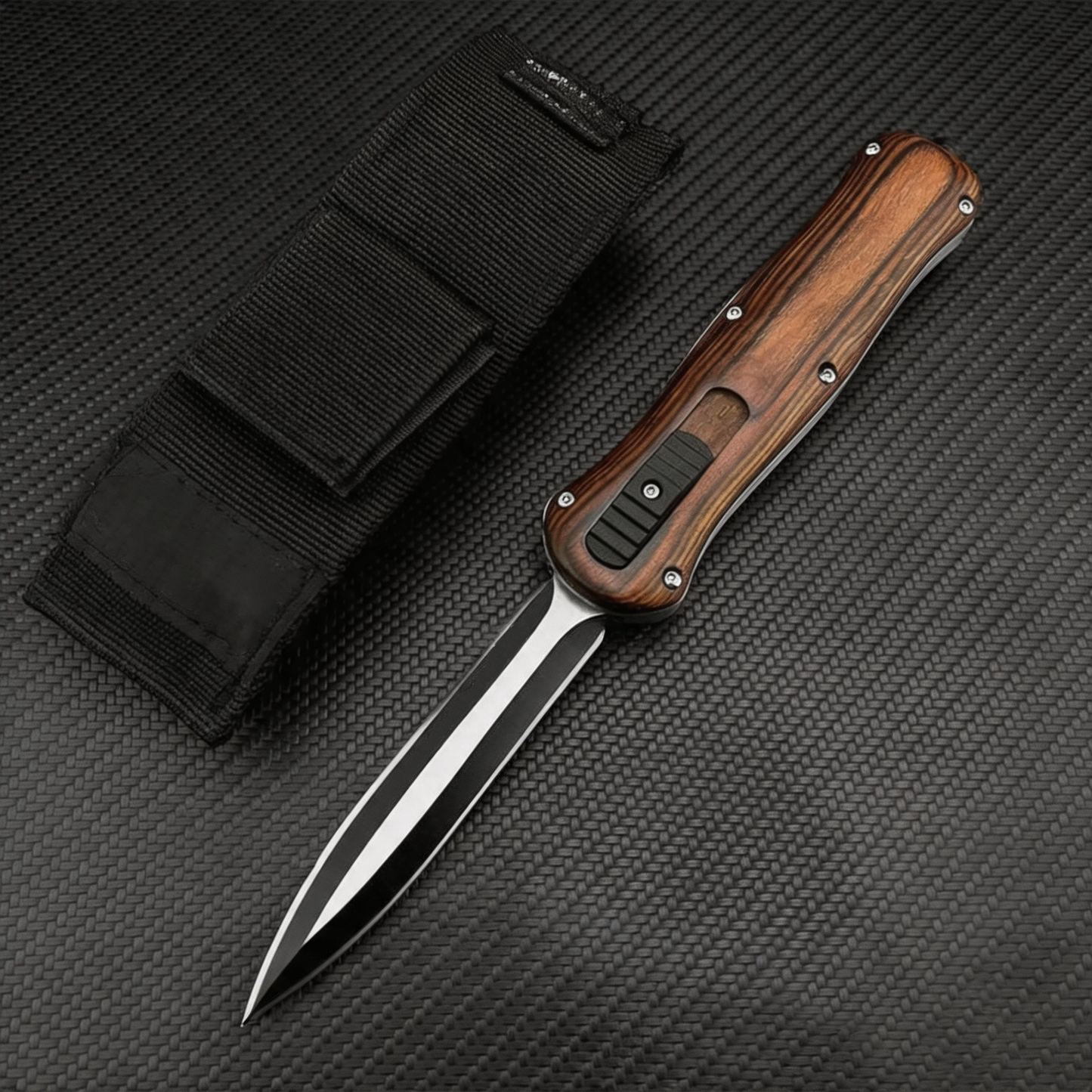 The Ultimate OTF Automatic Dagger with Clip & Glass Breaker