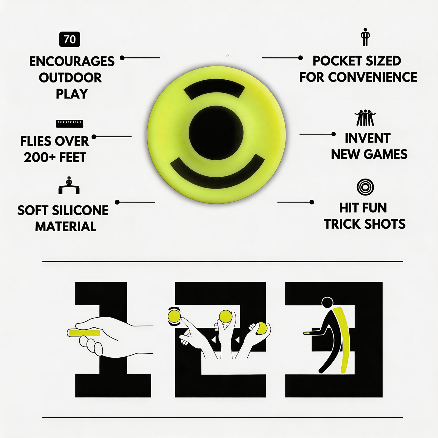 Mini Pocket Frisbees 6-Piece Pack