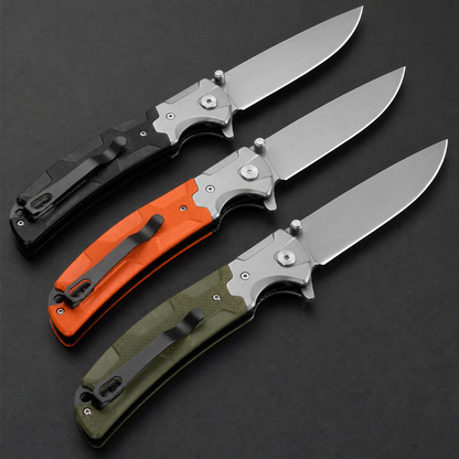 Tactical Pocket Folding Knife with Quick-Opening Pebble