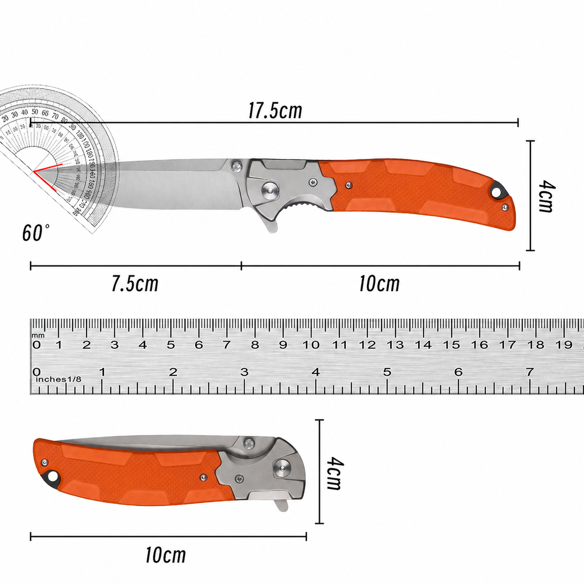 Tactical Pocket Folding Knife with Quick-Opening Pebble