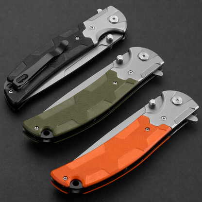 Tactical Pocket Folding Knife with Quick-Opening Pebble